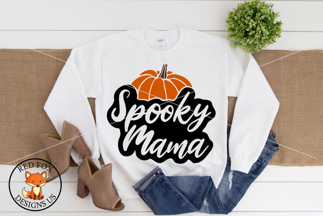 Spooky Mama SVG | Halloween Cut File SVG DXF PNG SVG RedFoxDesignsUS 