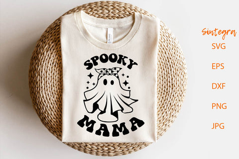 Spooky Mama SVG, Halloween Mom Svg Free For Commercial Use SVG Sintegra 
