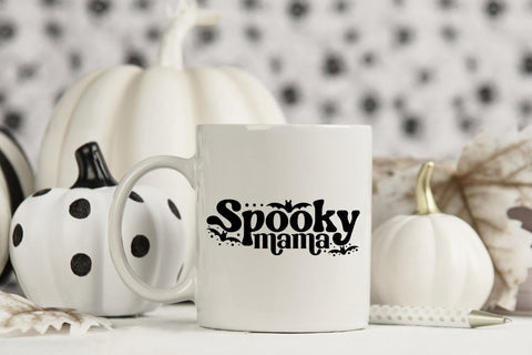 Spooky Mama SVG - Retro Halloween SVG SVG CraftLabSVG 