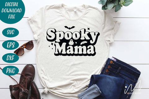 Spooky mama svg, Spooky mama sweet shirt, Spooky mama t shirt, Spooky mama cut files, mom t shirt, Halloween Mom t shirt, Gift for mom SVG Isabella Machell 