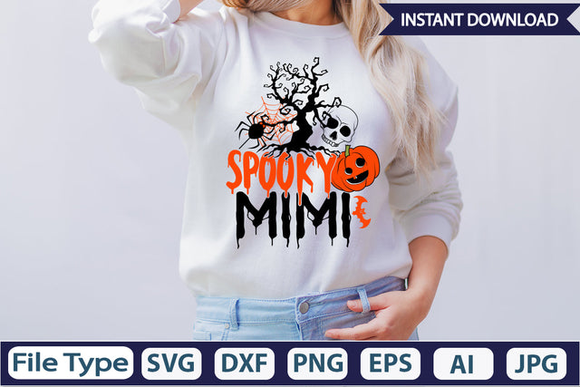 Spooky Mimi SVG Cut File SVGs,Quotes and Sayings,Food & Drink,On Sale, Print & Cut SVG DesignPlante 503 
