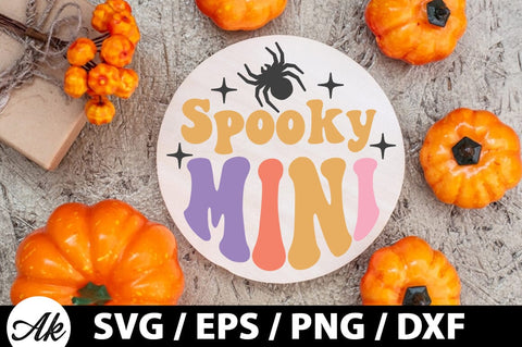 Spooky mini Round Sign SVG SVG akazaddesign 