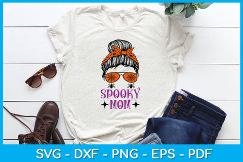 Spooky Mom Halloween Sublimation SVG PNG PDF Cut File SVG Creativedesigntee 