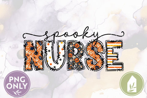 Spooky Nurse Halloween Sublimation File Sublimation LilleJuniper 