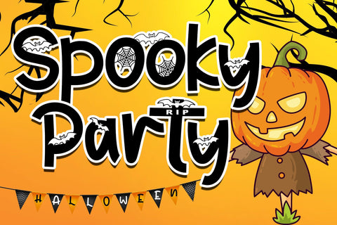 Spooky Party Font Stefani Letter 