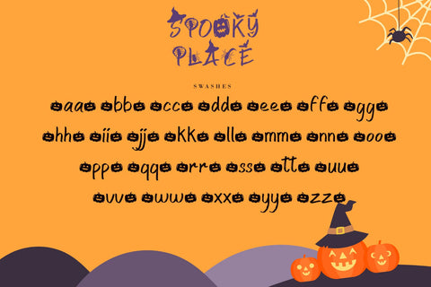 Spooky Place Font AEN Creative Store 