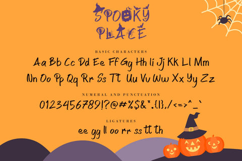 Spooky Place Font AEN Creative Store 