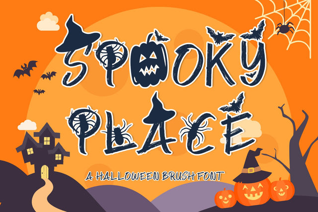 Spooky Place Font AEN Creative Store 