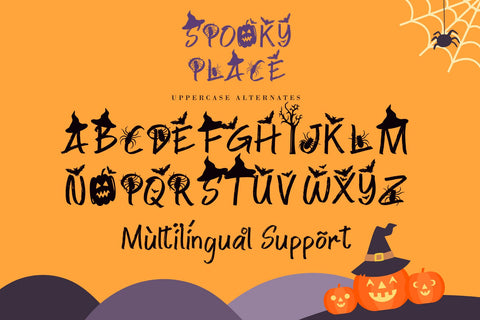 Spooky Place Font AEN Creative Store 