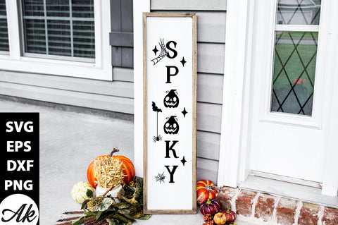 Spooky Porch Sign SVG akazaddesign 