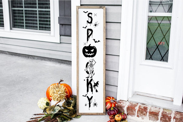 Spooky Porch Sign SVG SVGs,Quotes and Sayings,Food & Drink,On Sale, Print & Cut SVG DesignPlante 503 