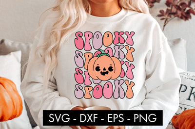Spooky Pumpkin Halloween SVG Cut File PNG Sublimation SVG Freeling Design House 
