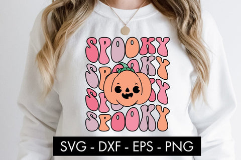 Spooky Pumpkin Halloween SVG Cut File PNG Sublimation SVG Freeling Design House 
