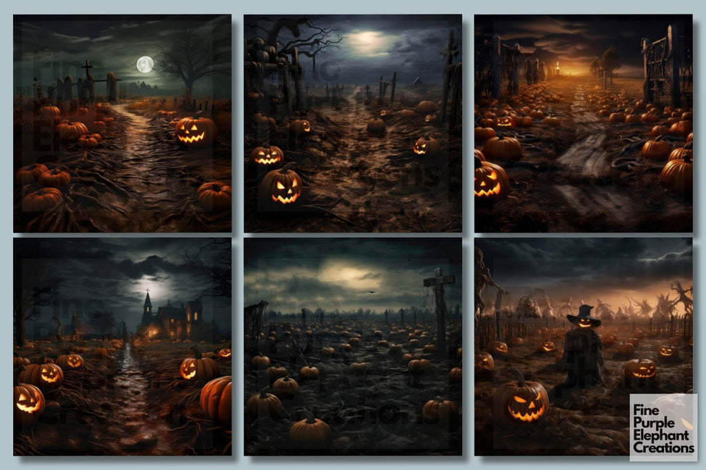 Spooky Pumpkin Patch | Background - So Fontsy