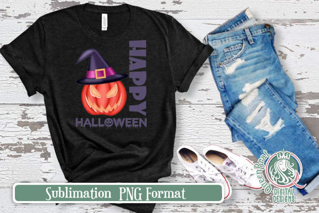 Spooky Pumpkin Sublimation Sublimation QueenBrat Digital Designs 