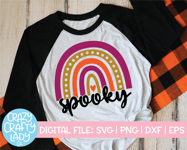 Spooky Rainbow | Kid's Fall | Halloween Quote SVG Cut File Bundle SVG Crazy Crafty Lady Co. 