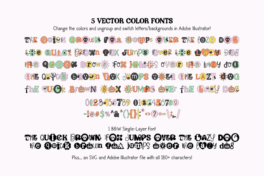 Spooky Ransom Halloween Cut-Out Font - So Fontsy