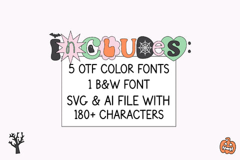 Spooky Ransom Halloween Cut-Out Font Font Blush Font Co. 