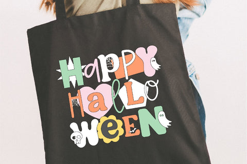 Spooky Ransom Halloween Cut-Out Font Font Blush Font Co. 