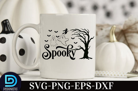 Spooky , Retro Halloween SVG Design, SVG DESIGNISTIC 