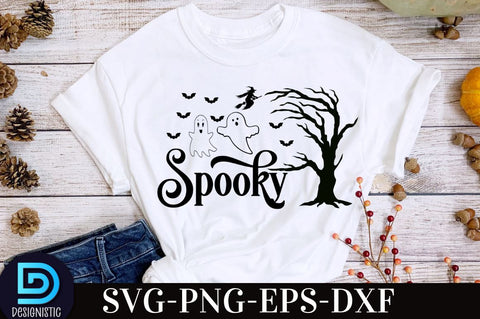 Spooky , Retro Halloween SVG Design, SVG DESIGNISTIC 
