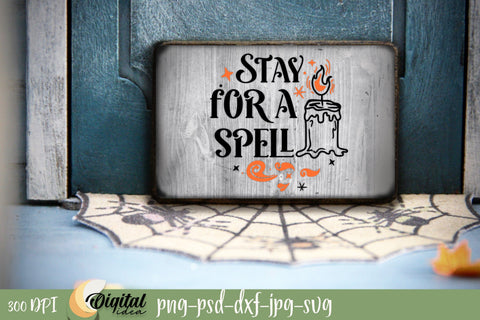 Spooky Round sign. Halloween SVG. Layered Laser Cut Design SVG Evgenyia Guschina 