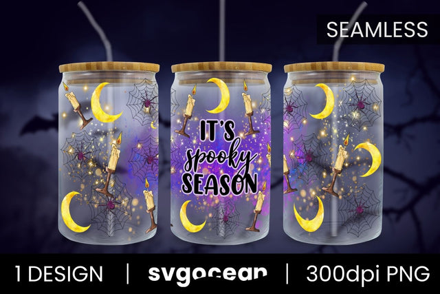 Spooky Season Can Glass PNG Sublimation SvgOcean 