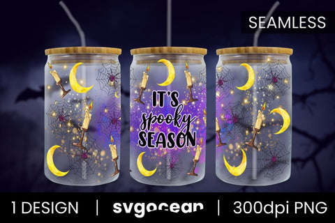 Spooky Season Can Glass PNG Sublimation SvgOcean 