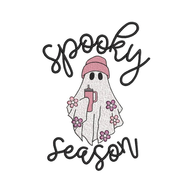 Spooky Season Embroidery Design, Ghost Embroidery Design, Stay Spooky Embroidery, Halloween Embroidery Design, 3 sizes, Instant Download Embroidery/Applique DESIGNS Nino Nadaraia 