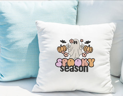 Spooky season embroidery design, Halloween embroidery, 4 sizes, instant download Embroidery/Applique DESIGNS ArtEMByNatalia 