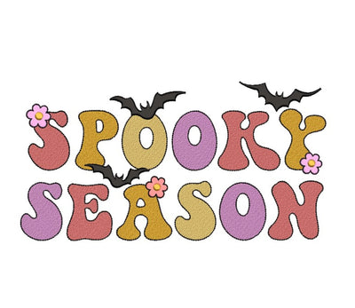 Spooky Season Embroidery Design, Halloween Embroidery File, 3 sizes, Instant Download Embroidery/Applique DESIGNS Nino Nadaraia 