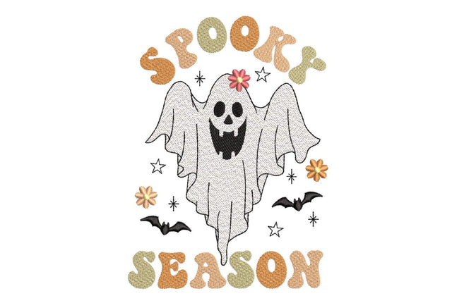 Spooky Season Embroidery Design, Halloween Embroidery File, 4 sizes, Instant Download Embroidery/Applique DESIGNS Nino Nadaraia 