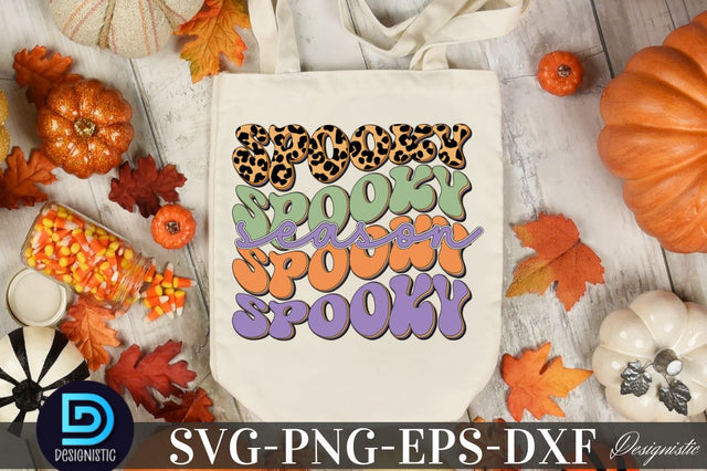 Spooky Season, Halloween SVG Design Sublimation DESIGNISTIC 