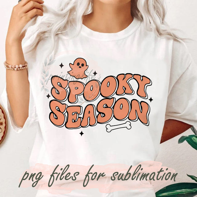 Spooky Season Png, Halloween Spooky Png, Spooky Sublimation Design, Fall Png, Retro Halloween Design Png, Spooky Ghost Png, Digital Downloadeen Design Png, Spooky Ghost Png, Digital Download Sublimation PrintingLife 