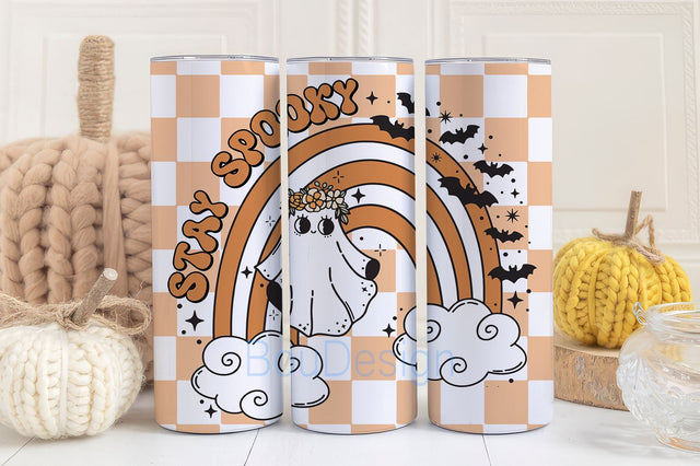 Spooky Season png, Halloween Sublimation Tumbler, 20oz Skinny Tumbler Wrap, halloween pattern, Spooky Sublimation Tumbler Png, Fall season Sublimation BouDesign 