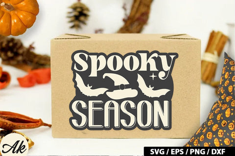 Spooky season Retro Stickers SVG akazaddesign 