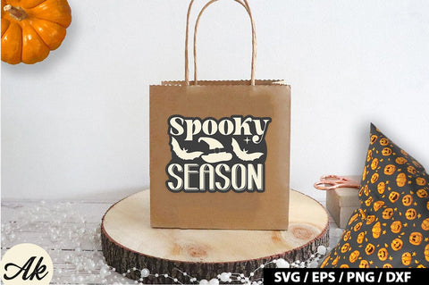 Spooky season Retro Stickers SVG akazaddesign 