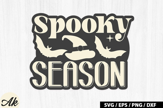 Spooky season Retro Stickers SVG akazaddesign 