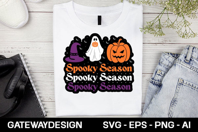 Spooky Season Sticker Svg Design SVG designmaster24 