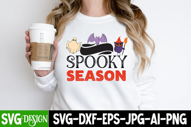 Spooky Season SVG Cut File, Spooky Season SVG Quotes,Halloween SVG Cut File, Halloween SVG bundle, Halloween Quotes SVG ,Halloween SVG Sublimation Design, Trick or Treat SVG SVG BlackCatsMedia 