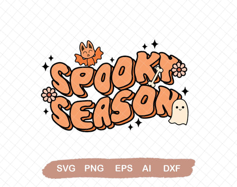 SPOOKY SEASON Svg File for Cricut, Ai, Png, Dxf. Eps, Halloween Svg, Spooky Babe Svg, Halloween Clipart SVG DiamondDesign 