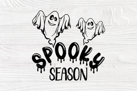 Spooky Season SVG - Funny Halloween Svg - Ghost Silhouette Svg - Sublimation PNG - Autumn Sign - Cricut Files SVG TonisArtStudio 