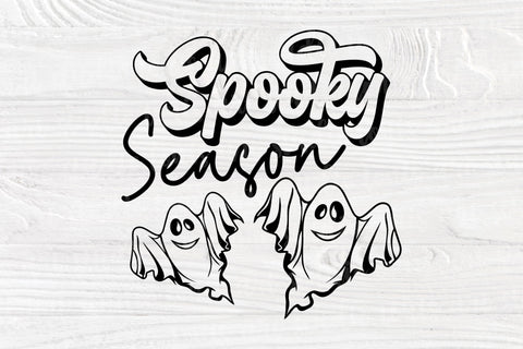 Spooky Season SVG - Funny Halloween Svg - Ghost Silhouette Svg - Sublimation PNG - Autumn Sign - Cricut Files SVG TonisArtStudio 
