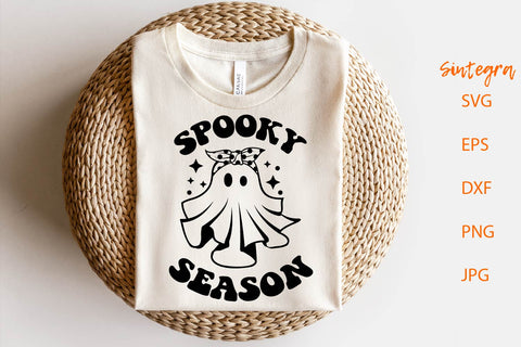 Spooky Season SVG, Halloween Ghost Svg Free For Commercial Use SVG Sintegra 