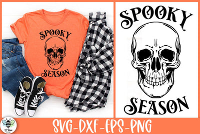 Spooky Season SVG | Halloween Skull Cut File SVG B Renee Design 