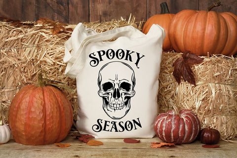 Spooky Season SVG | Halloween Skull Cut File SVG B Renee Design 