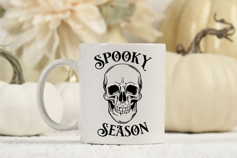 Spooky Season SVG | Halloween Skull Cut File SVG B Renee Design 