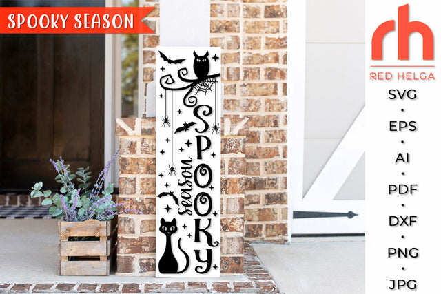 Spooky Season SVG - Porch Sign Cut File SVG RedHelgaArt 