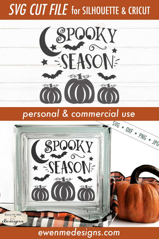 Spooky Season SVG - Pumpkins Bats Moon Stars SVG SVG Ewe-N-Me Designs 