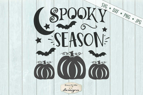 Spooky Season SVG - Pumpkins Bats Moon Stars SVG SVG Ewe-N-Me Designs 